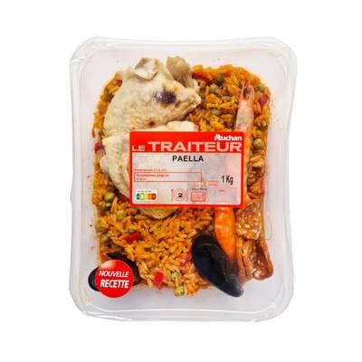 Auchan Le Traiteur Paëlla à l'Huile d'Olive, 1kg