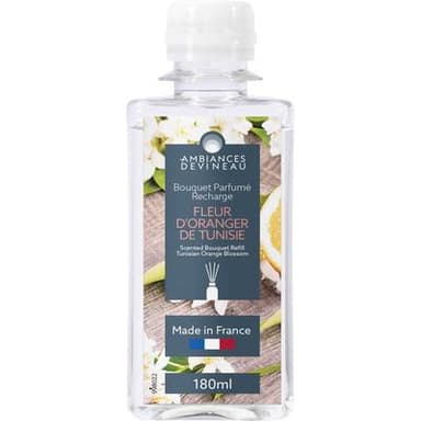 Ambiances Devineau Recharge Bouquet parfumé Fleur d'Oranger de Tunisie, 180ml