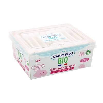 Carryboo Bâtonnet Sécurité Bio, 50 bâtonnets