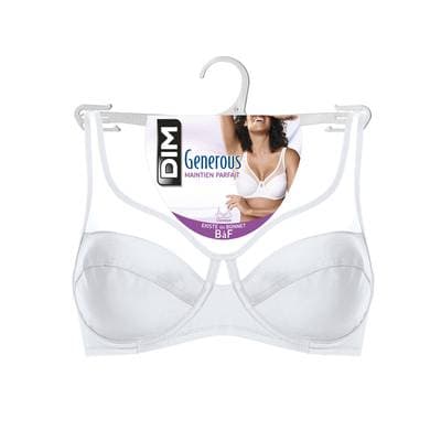 Dim Soutien-gorge à armatures Blanc Generous, Taille 90 C