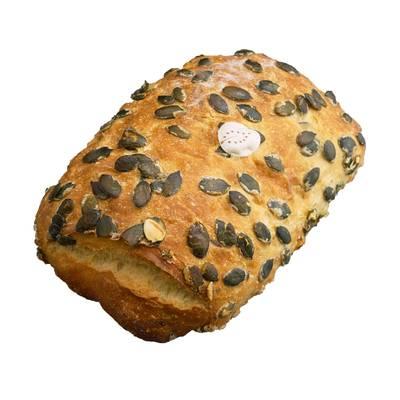 Pains et Tradition - Pain à l'épeautre et graine de courges Bio précuit