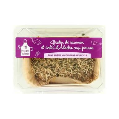 Instant Traiteur Gratin au Saumon et Penne, 300g