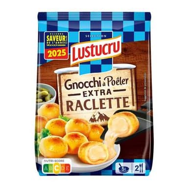 Lustucru Gnocchi à Poêler Extra Raclette, 280g