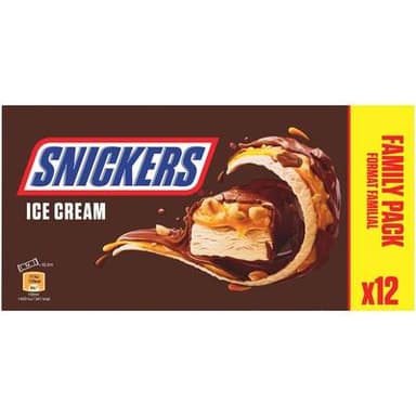 Snickers Barres glaçées, 12 barres - 547g