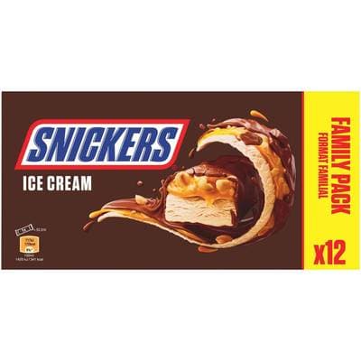 Snickers Barres glaçées, 12 barres - 547g