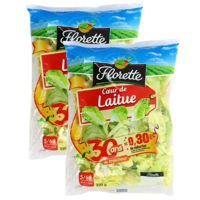 Florette Coeurs de Laitue, Lot de 2x320g