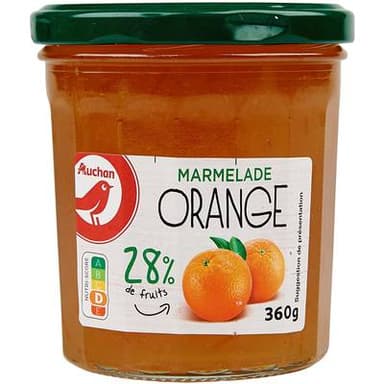 Auchan Marmelade d'Orange, 360G