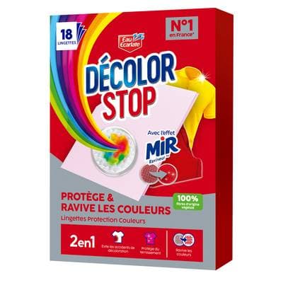 Decolor stop Lingette ravive couleur, 18 lingettes