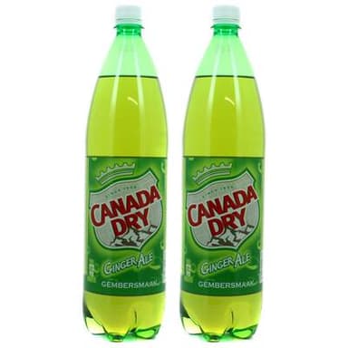 Canada-Dry Boisson aux extraits de gingembre, Lot de 2x1,5L