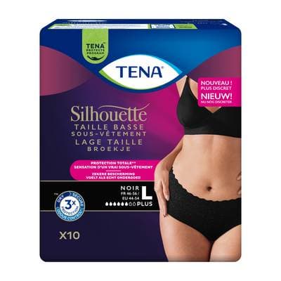 Tena Sous-vêtement absorbant Taille basse L, 10 pièces