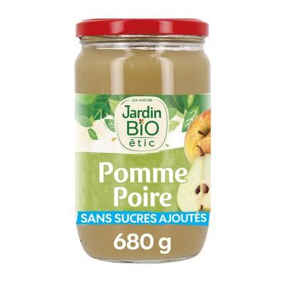 Jardin Bio Etic - Purée de pommes et poire Wiliams Bio Sans Sucres Ajoutés