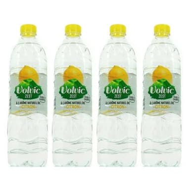 Volvic Zest Aromatisée zest de citron, Lot de 4x1,5L