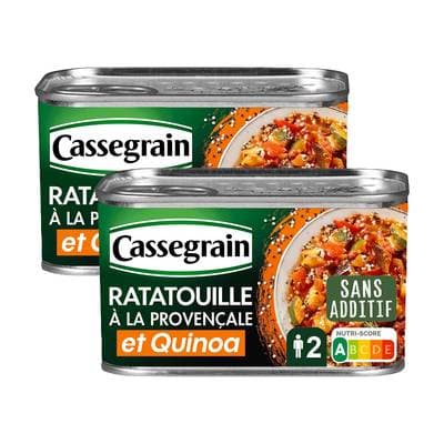 Cassegrain Légumes et quinoa cuisinés à la provençale, Lot de 2x375g