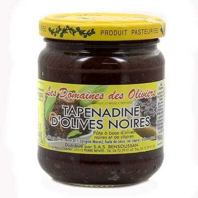 Les Domaines des Oliviers Tapenade d'olives noires, 190g