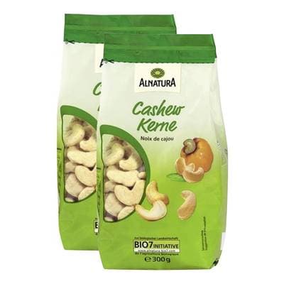 Alnatura Noix de cajou bio, Lot de 2x300g