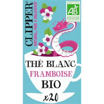 Clipper Thé Blanc à la Framboise Bio, 20 sachets