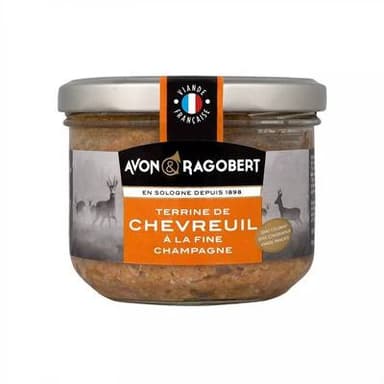 Avon & Ragobert Terrine de Chevreuil à la Fine Champagne, 180g