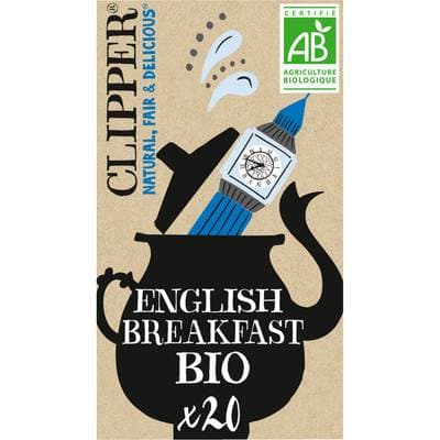 Clipper Thé Noir English Breakfast Bio - 20 sachets, 44g