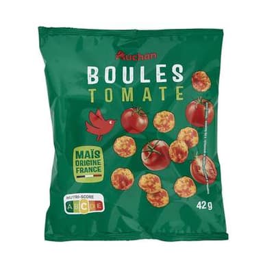 Auchan Biscuits soufflés à la tomate, 42g