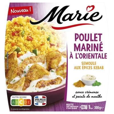 Marie Poulet Mariné à l'Oriental, Semoule aux Epices Kebab, 300g