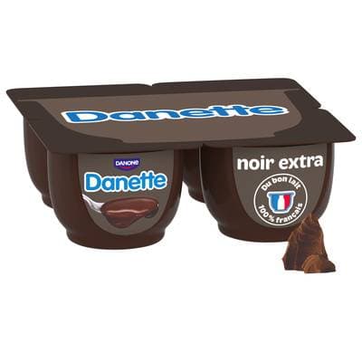 Danette Crème Dessert Chocolat Noir Extra, 4x125g