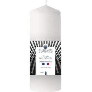 Ambiances Devineau Bougie cylindrique blanche, 90 h