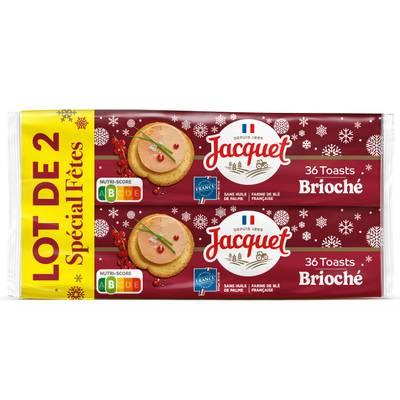 3029330063636 - Jacquet - Toasts Brioché pour foie gras, 2x250g