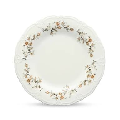 Collection Retro Assiette plate 32cm brown flower Retro