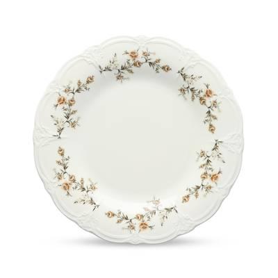Collection Retro - Assiette plate 32cm brown flower Retro