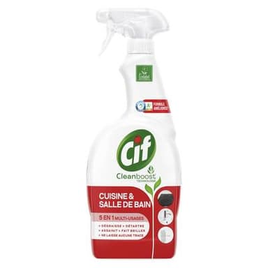 Cif Spray Nettoyant Ménager 5en1 Multi-Usages, 750ml