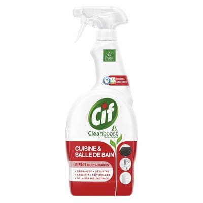 Cif Spray Nettoyant Ménager 5en1 Multi-Usages, 750ml