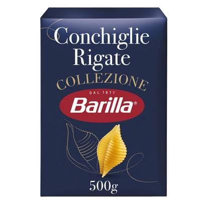 Barilla Collezione Pâtes Conchiglie Rigate, 500g