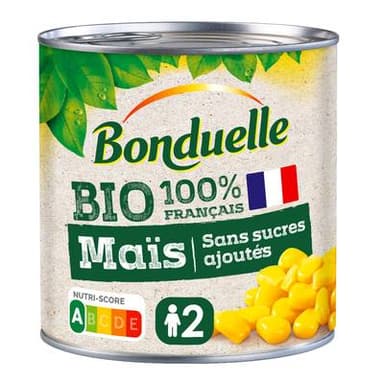 Bonduelle Maïs sans sucres ajoutés Bio, 285g