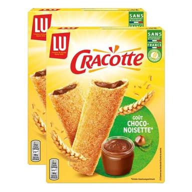 Lu Cracotte Choco noisette x12, Lot de 2x216g