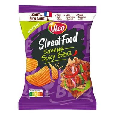 Vico Chips food Spicy Barbecue, 120g