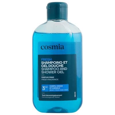 COSMIA Shampooing et gel douche fresh 3en1 parfum frais, 250ml