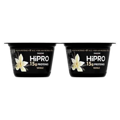 HiPRO Yaourt Vanille Protéiné 0% mg, 2x160g