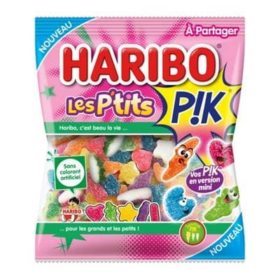 Haribo Bonbons gélifiés Les P'tits piquants aux fruits, 180g