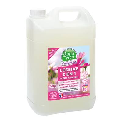 Bulle Verte Lessive Ecologique Fleur à savon, 5L