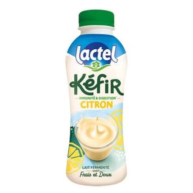 Lactel Kéfir lait fermenté aromatisé citron, 480ml