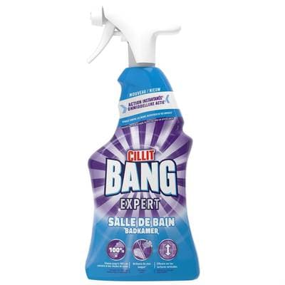 Cillit Bang Spray nettoyant Expert Salle de bain anti-calcaire, 750ml