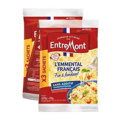 Entremont Emmental Français Râpé, 3x70g
