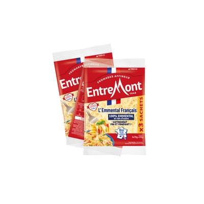 Entremont Emmental Français Râpé, 3x70g