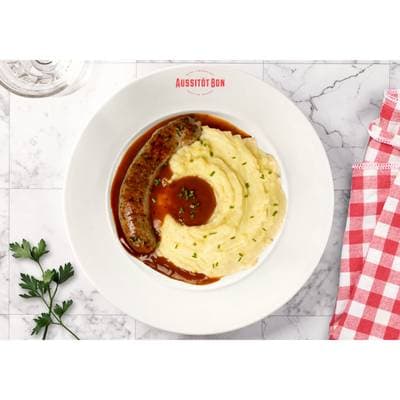 Aussitôt Bon Saucisse Purée Grand-Mêre, 390g