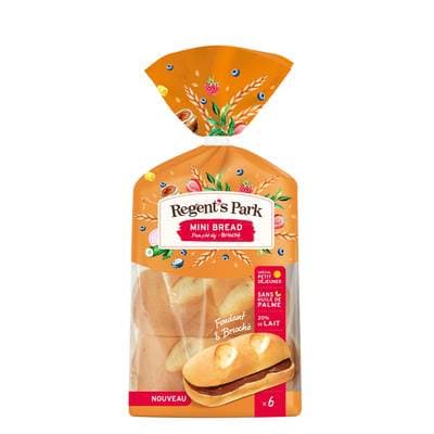 Regent's Park Pain Brioché Mini Bread Fondant, 6 pains - 240g