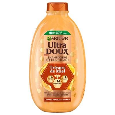 Garnier - Ultra Doux Shampooing Reconstituant Trésors de Miel, 600ml