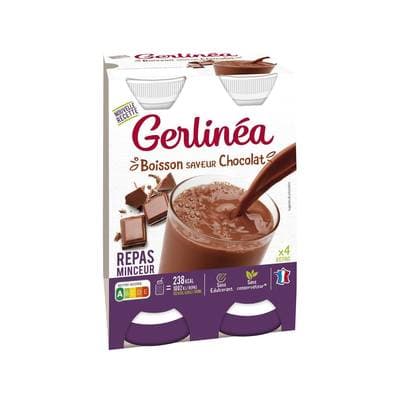 Gerlinéa 4 Repas à boire saveur chocolat, 4x236ml