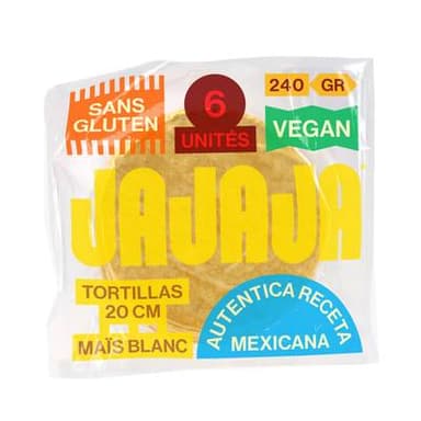 Jajaja Tortilla Maïs Blanc, 240g