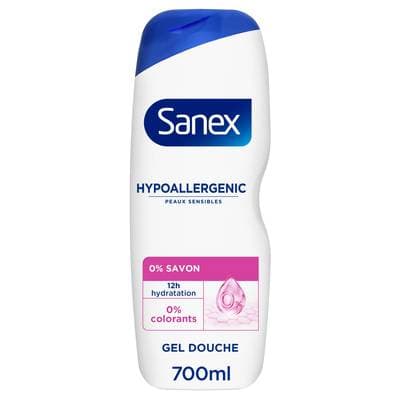 Sanex Gel douche Peaux Sensibles Hypoallergénique, 700ml