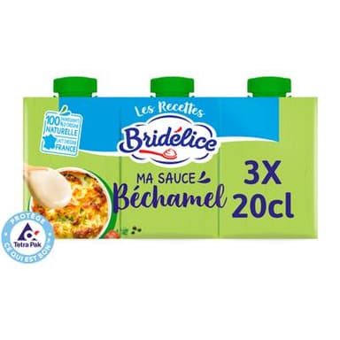 Bridélice Sauce béchamel, 3x20cl